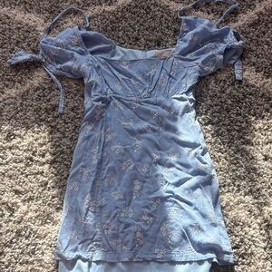 Altar'd State Light Blue Floral Dress